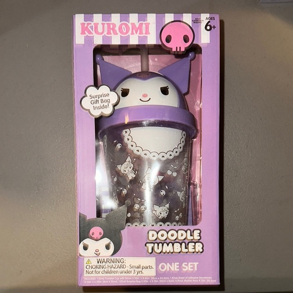 Kuromi Doodle Tumbler Set - Picture 1 of 6